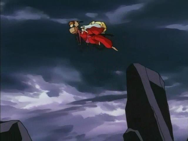 Otaku Gallery  / Anime e Manga / Inu-Yasha / Screen Shots / Episodi / 009 - L`arrivo di Shippo, i fratelli Raiju Hiten e Manten / 197.jpg